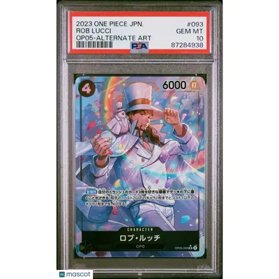 PSA 2023 One Piece CCG Rob Lucci #093 Japanese 10
