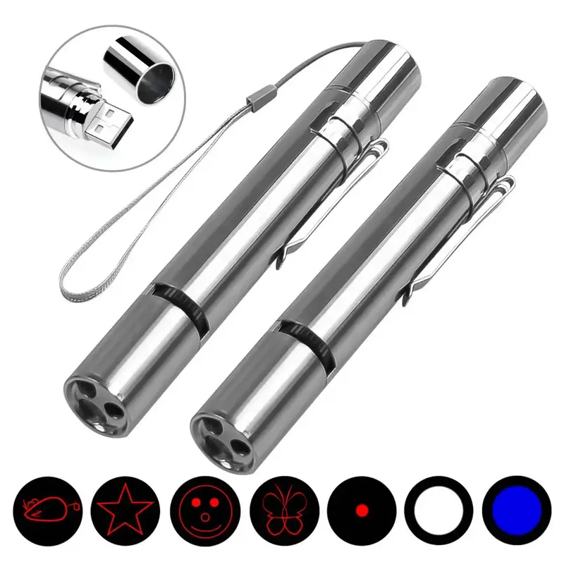 Antye 2PACK Laser Pointer for Cats, Dog Kitten Toy, Toys for Indoor Cats, Red Dot LED Light Pointer Interactive Toys for Indo...