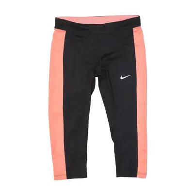 NIKE DRI FIT 3/4 Length Sport Training Legging Track Pants Black Skinny Womens XS W26 L20