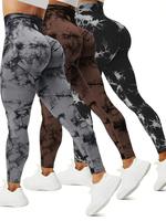 Women's Tie Dye Print High Waist Sports Leggings, Breathable Comfortable Skinny Pants, High Stretch Yoga Leggings, Ladies Spo...