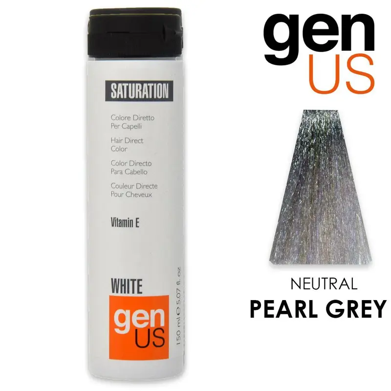 Genus Saturation Colore Diretto Per Capelli Grigio Perla 150Ml