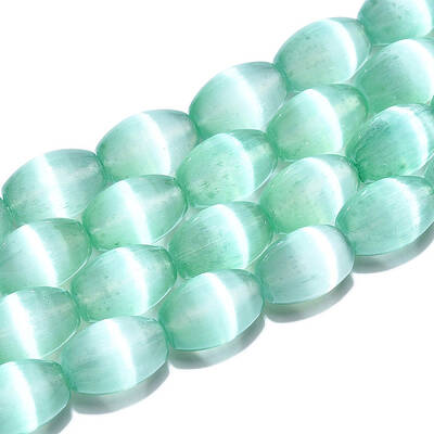 Dyed Natural Selenite Beads Strands