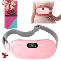 Menstrual Heating Pad Smart UterusWarmer Belt, Relief Waist Cramps VibratingAbdomina Wassager Uterus Warmer Waist Massager, W...