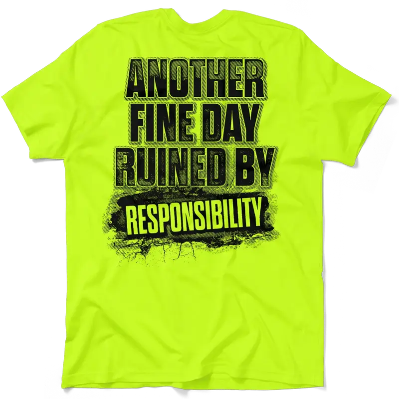 Responsibility - Safety Yellow Pocket T-Shirt