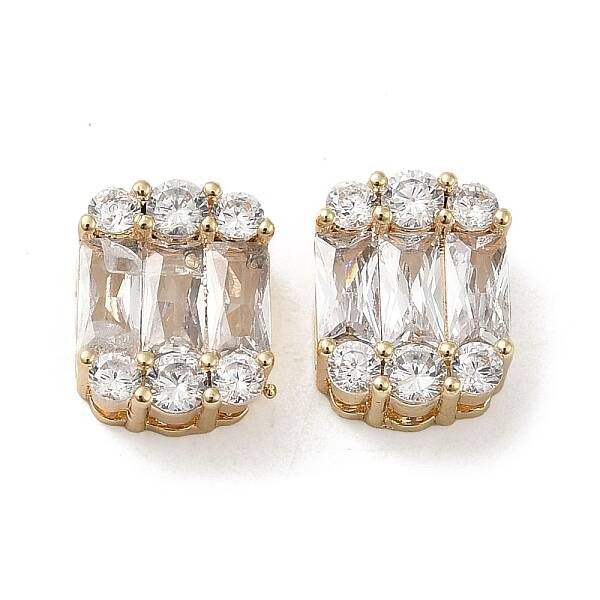 Brass Micro Pave Cubic Zirconia Multi-strand Links