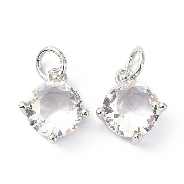Brass Cubic Zirconia Charms