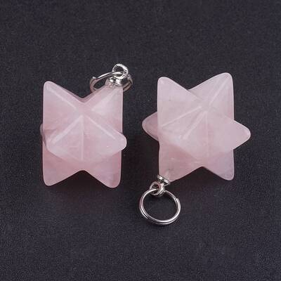 Natural Rose Quartz Pendants