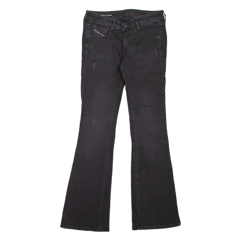 DIESEL Womens Jeans Black Regular Bootcut W30 L32