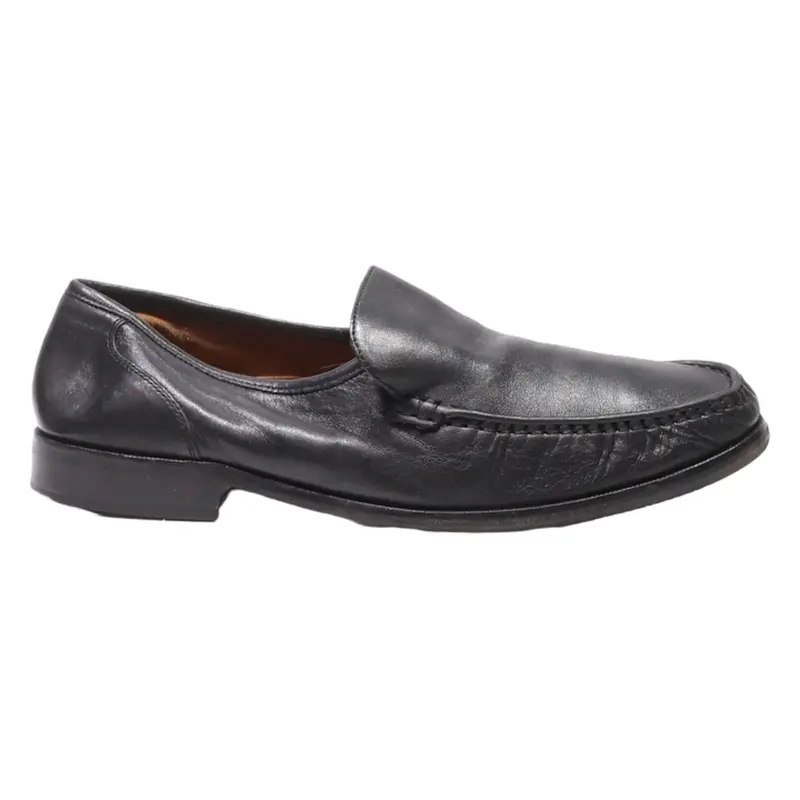 SIOUX Loafer Shoes Black Leather Mens UK 10