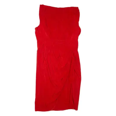 PHASE EIGHT Womens Day Dress Red Sleeveless Knee Length L