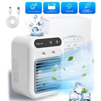 Portable Air Conditioners, 3-In-1 Cooling Fan with 2-Speed Mist Fan, mini Air Cooler for Traveling, Office, Living Room, Bedr...