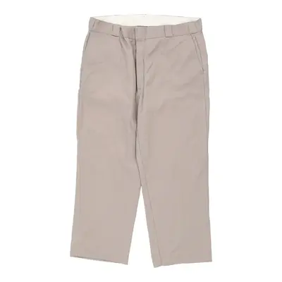 Dickies Trousers - 38W 27L Beige Cotton Blend