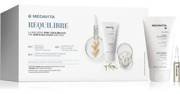 Medavita Requilibre Sebum-Balancing Set Gift Box for Hair 1 pc