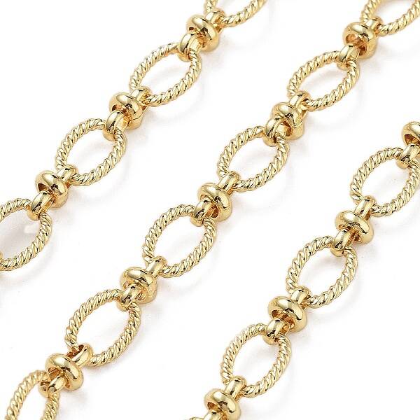 Rack Plating Brass Oval Link Chains