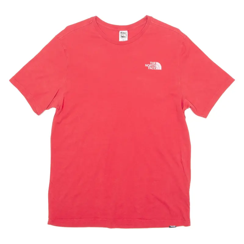 THE NORTH FACE Mens T-Shirt Red Crew Neck M