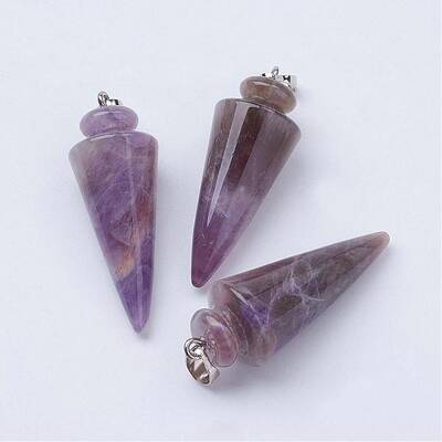 Natural Amethyst Pendants