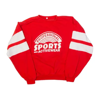 Professional Sports Activewear Sweatshirt Red Womens S