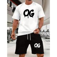 OG - trendy - letter Print 1 count 100%Cotton Short - sleeve T - shirt  Comfort - packed, Retro - trendy & Laid - back for Lo...