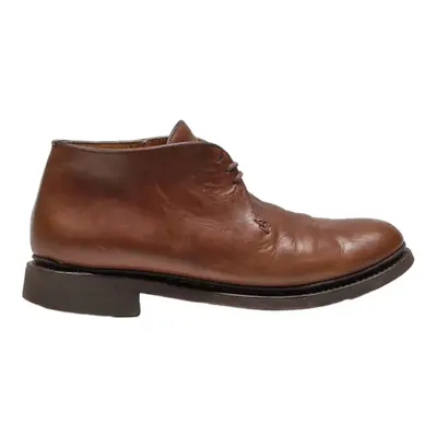 BOWEN Lace-Up Boots Brown Leather Mens UK 6.5