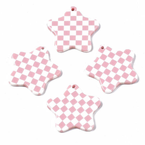 Opaque Cellulose Acetate(Resin) Pendants