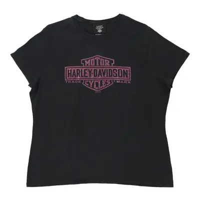 Milwaukee, WI Halrey Davidson Museum Graphic T-Shirt - Large Black Cotton