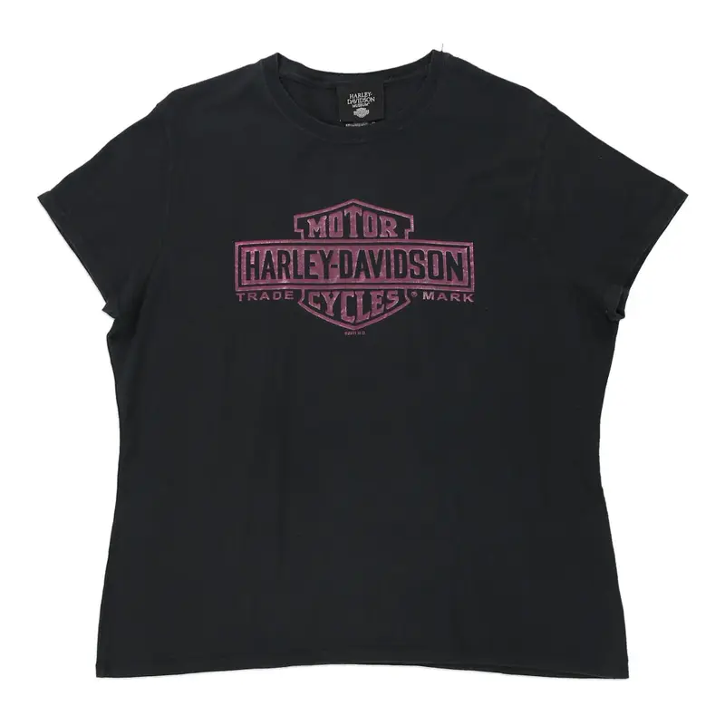 Milwaukee, WI Halrey Davidson Museum Graphic T-Shirt - Large Black Cotton