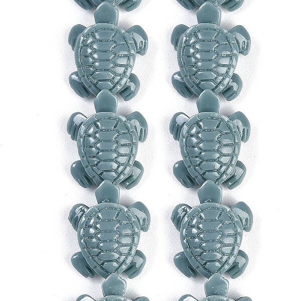 Synthetic Coral Carved Beads Strands