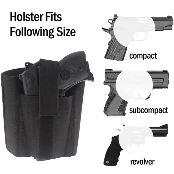 For concealed carry, comes with an elastic safety strap, suitable for both men and women, fits small to medium frame pistols ...