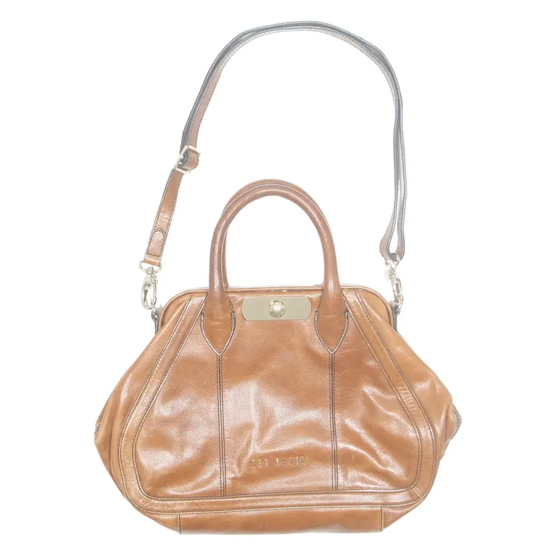TED BAKER Womens Handbag Brown Leather