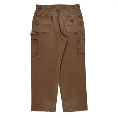 Carhartt Carpenter Trousers - 32? Waist Brown Cotton