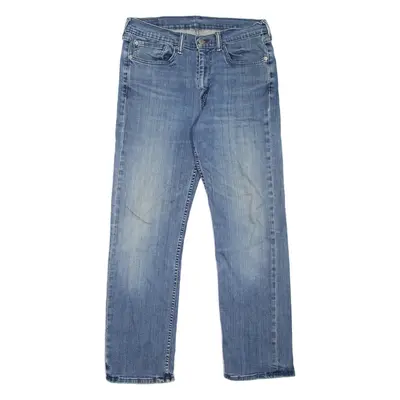 LEVI'S 514 Jeans Mens Blue Slim Straight Stone Wash W32 L30