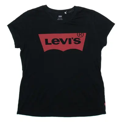 LEVI'S Womens T-Shirt Black M