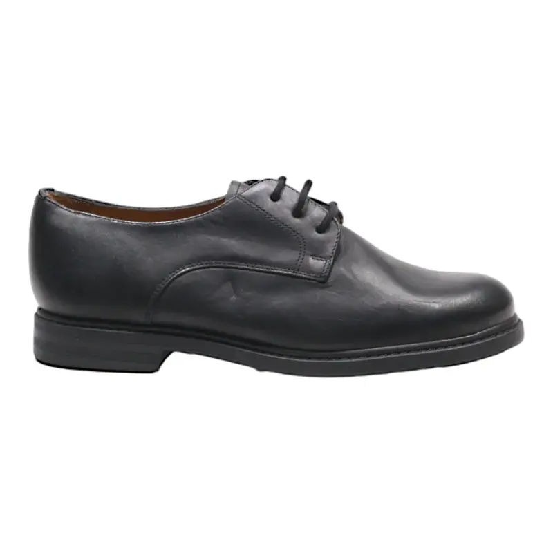 HARDRIGE Derby Shoes Black Leather Womens UK 5