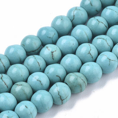 Synthetic Turquoise Beads Strands