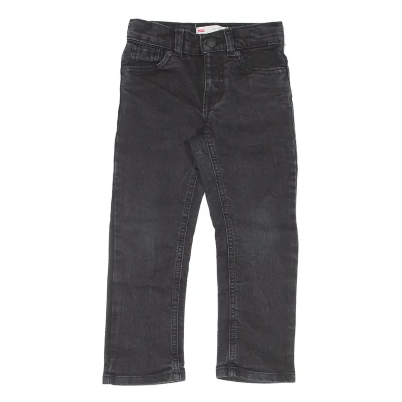 LEVI'S 511 Jeans Black Denim Slim Straight Boys W21 L17