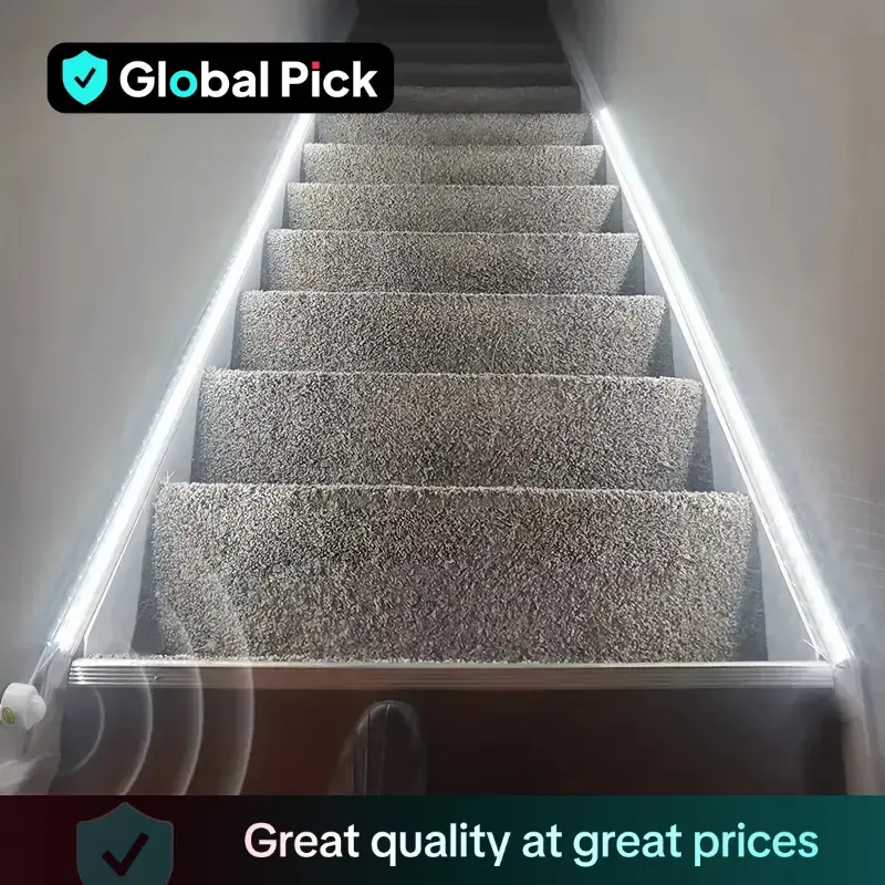 PIR Motion Sensor LED Strip Light, DC5V USB Powered Automatic Switch Light, Decorative LED Light for Stair Wardrobe Closet Ki...