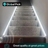 PIR Motion Sensor LED Strip Light, DC5V USB Powered Automatic Switch Light, Decorative LED Light for Stair Wardrobe Closet Ki...