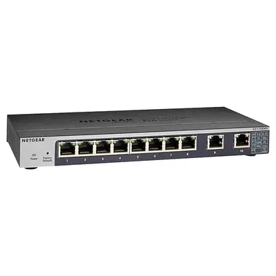 Netgear GS110EMX | 8 x RJ-45 Ports 10/100/1000Base-T + 2 x Multi-Gigabit Ports Layer 3 Managed Gigabit Ethernet Network Switc...