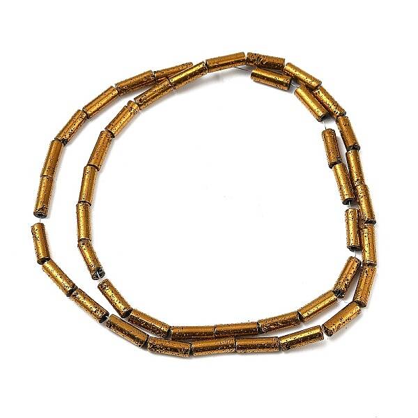 Electroplated Natural Lava Rock Beads Strands