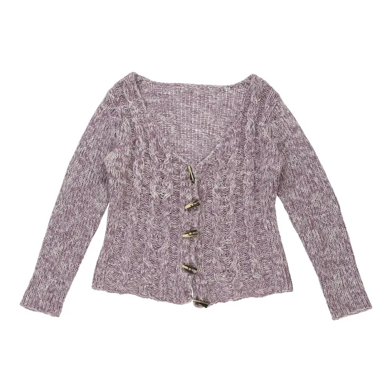 Unbranded Cardigan - XL Purple Wool Blend