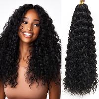GoGo Curl Crochet Hair for Women Water Wave Curly Crochet Hair Wavy Hair Deep Wave Beach Curl Crochet Synthetic Hair Extensio...