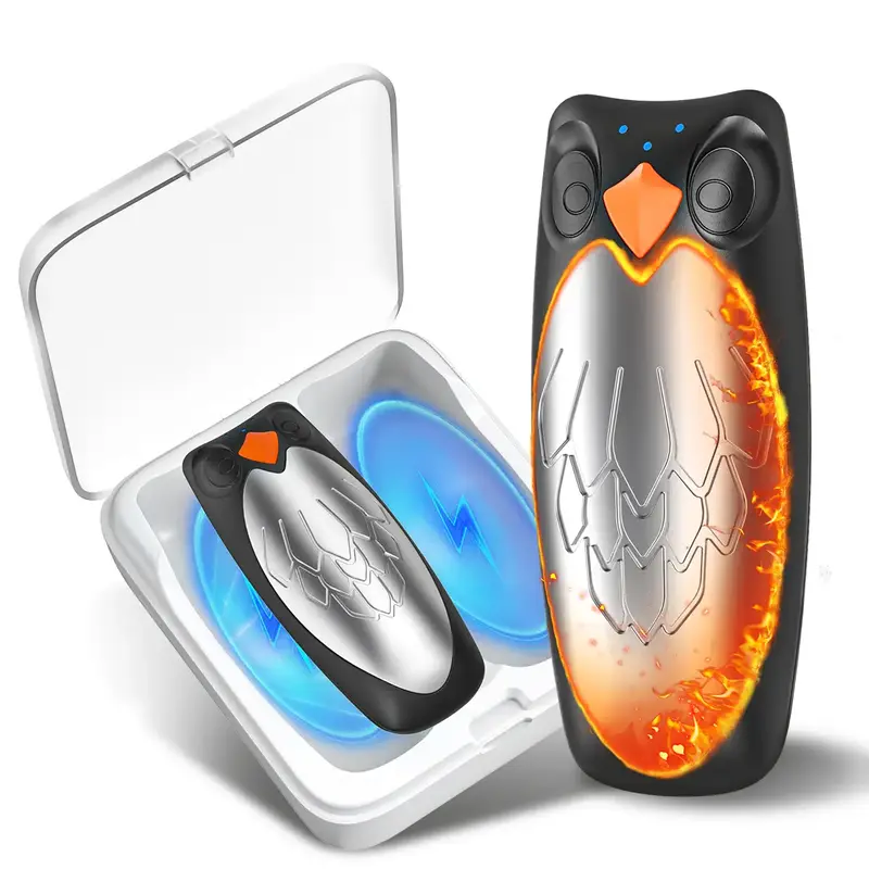 2 Pack Magnetic Hand Warmers, 12H Long-Lasting Rechargeable Warmth, Double-Sided Heating,Pocket-Sized Electric Hand Warmers f...