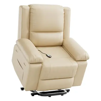 Garvee PU Leather Power Lift Recliner Chair with Massage and Heat, 8-Point Vibration, Adjustable Back and Leg Support, Electr...