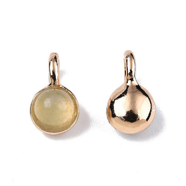 Natural Prehnite Charms