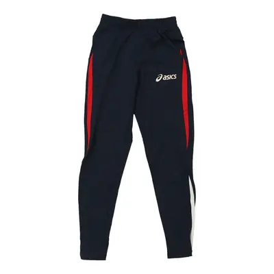 Age 12-13 Asics Tracksuit - Small Navy Polyester