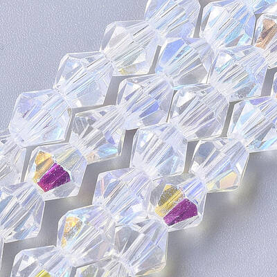Electroplate Glass Beads Strands