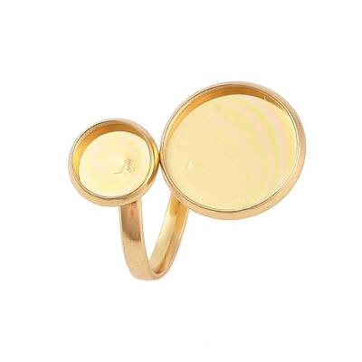 304 Stainless Steel Open Cuff Ring Findings