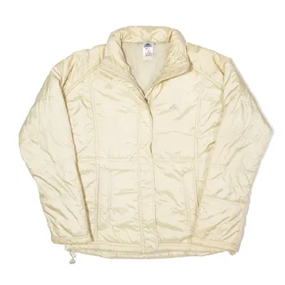 ADIDAS Cream Puffer Jacket UK 14