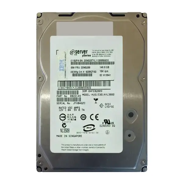 03N5287 IBM 146.8GB Ultra-320 SCSI 15000 3.5-inch Hard Drive