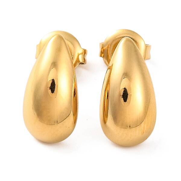 Ion Plating(IP) 304 Stainless Steel Stud Earrings